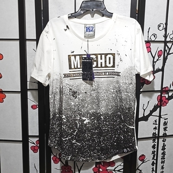 K2 High Fashion Macho Graphic Tee Shirt Size Large NWT - Picture 2 of 5